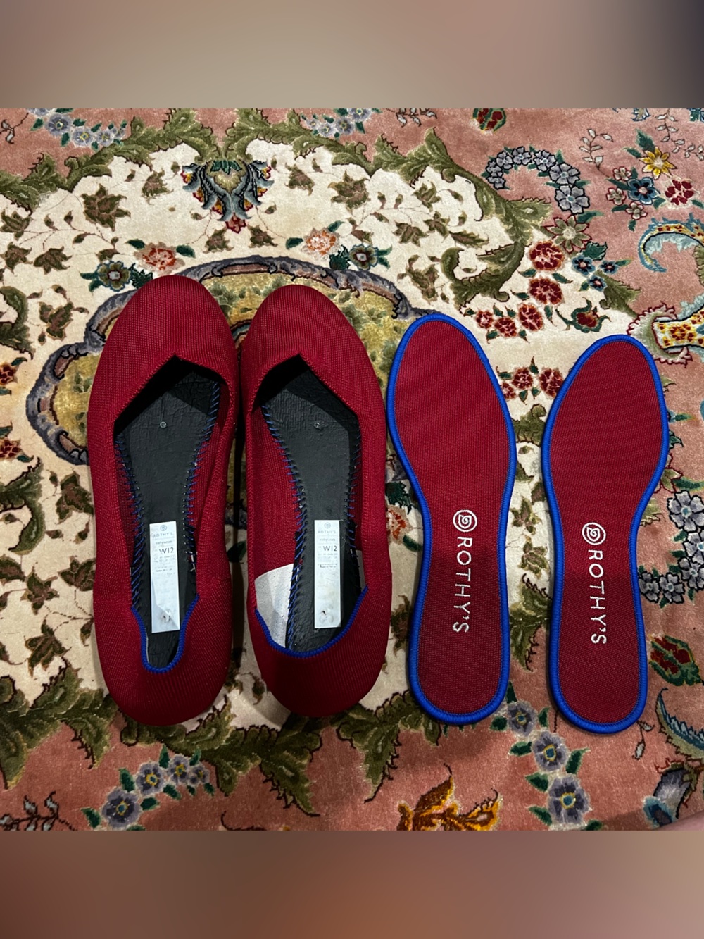Rothy’s ‘Scooter Red’ ballet flats 12 excellent condition - discontinued color! - Picture 4 of 6